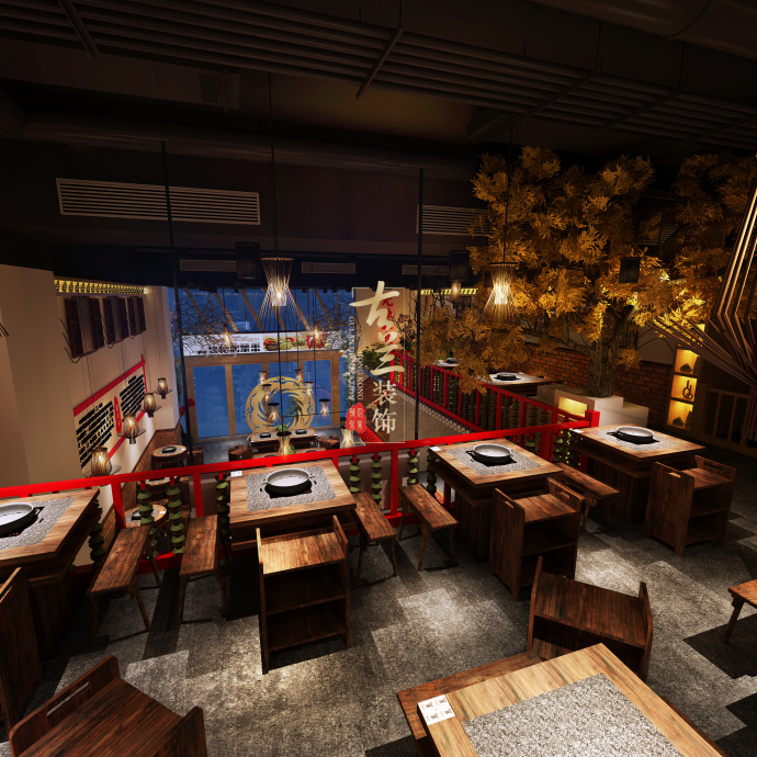 蜀千千砂灌串串香 - 广州餐厅设计，餐厅设计公司，广州专业餐厅设计