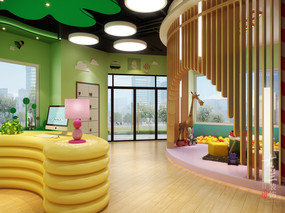 爱尔丝国际儿童教育中心设计案例-广州早教中心空间设计