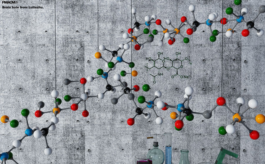 空间视觉艺术装置“F”化学结构