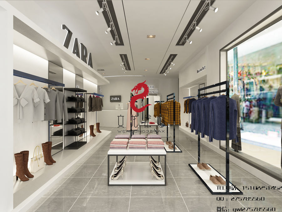 文龍繪圖 | zara服裝店鋪