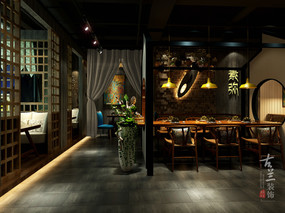【弥素素食餐厅】餐饮空间设计-成都专业特色餐厅装修设计