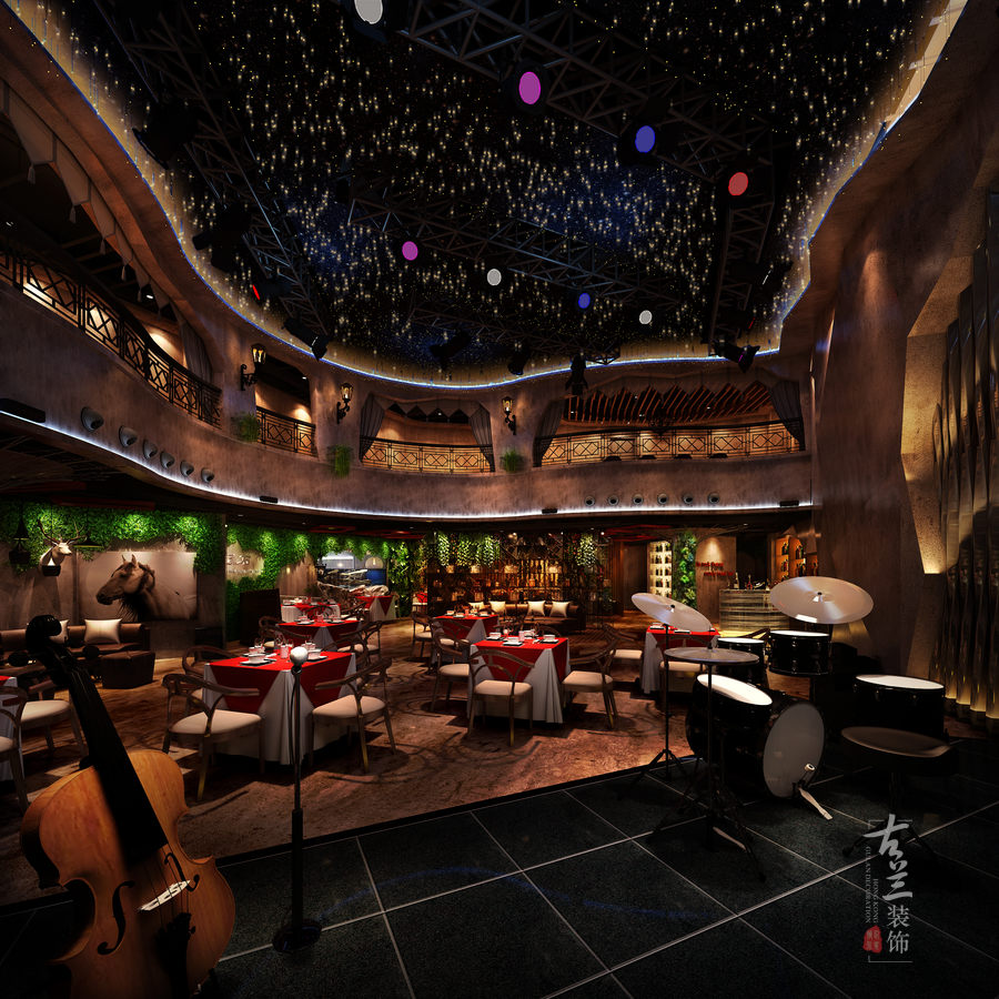 成都餐厅设计公司案例 - 温州荒石音乐主题餐厅设计