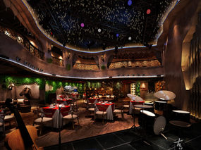 成都餐厅设计公司案例 - 温州荒石音乐主题餐厅设计