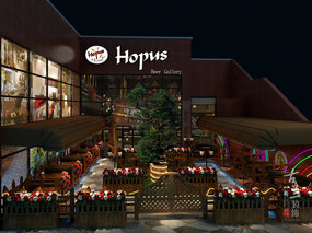 成都酒吧设计—hops beer gallery  啤酒花进口啤酒体验店设计案例