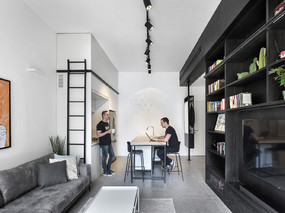“黑衣人”- 小户型公寓设计，以色列 / XS Studio