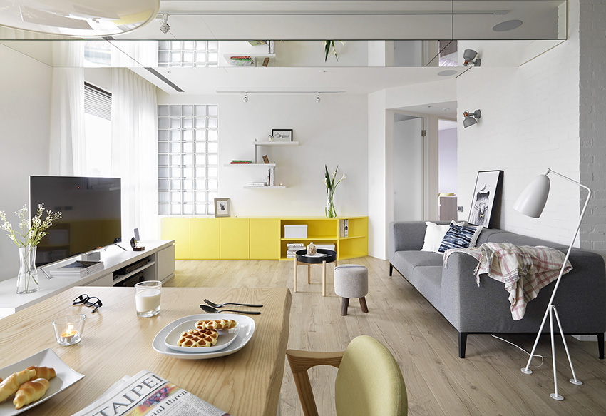 设计案例：公寓作品精选 | 格调生活 ，小清新色彩搭配