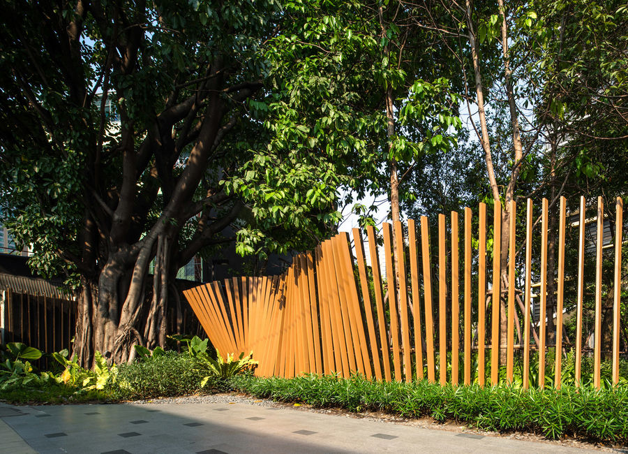 he Line Mochit高層住宅景觀設計