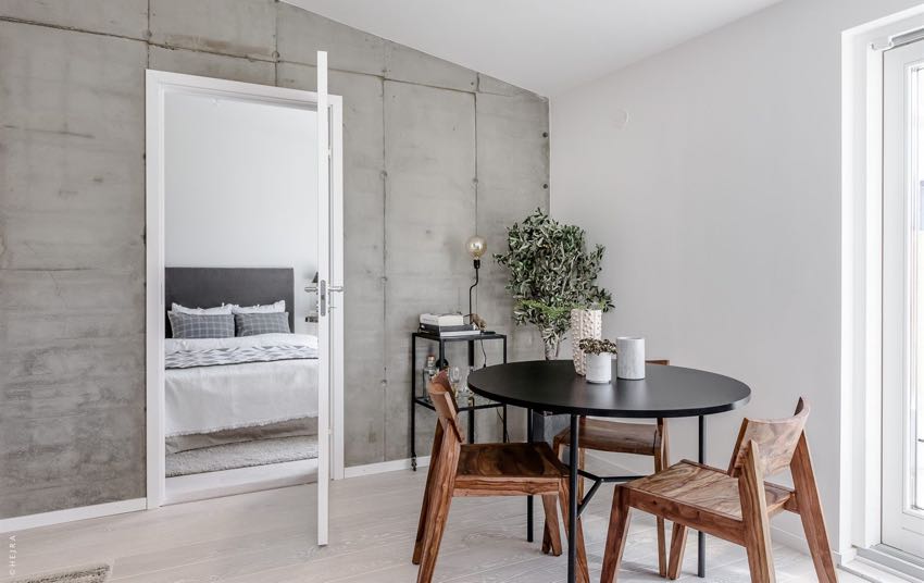 瑞典12 坪现代风低彩度公寓布置