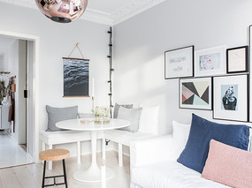 瑞典15 坪粉嫩色系单人复层公寓