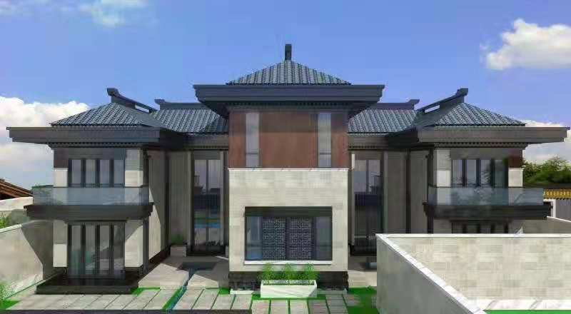 新中式大宅设计，谷郡凡舍，【中国院子】