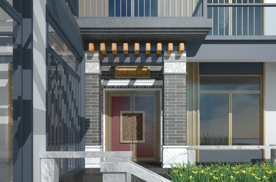 湖北新中式徽派農(nóng)村自建房設(shè)計，