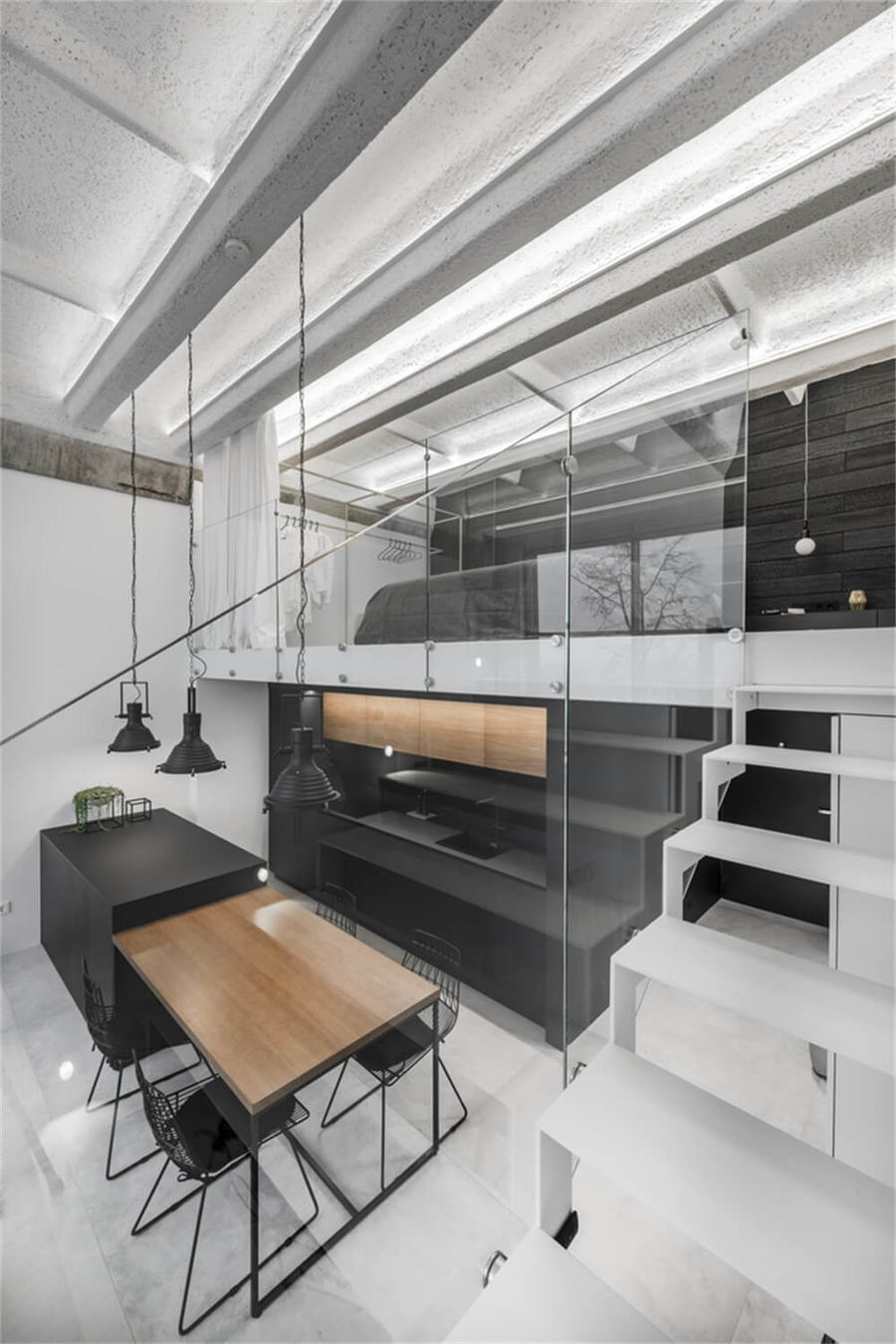 IDwhite | 立陶宛64㎡極簡主義工業風loft公寓