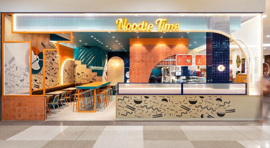 Span Design丨活力撞色系NoodleTime拉面店