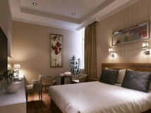 # 宾馆~大床房~3D模型、灯光、材质、贴图~！