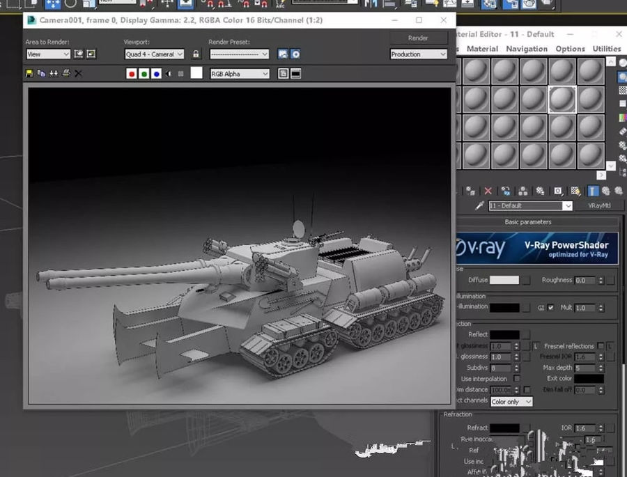 3DMAX如何渲染線框圖?
