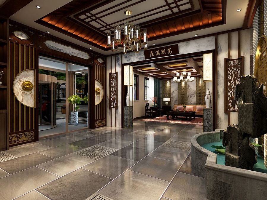 中式餐廳店設(shè)計裝修