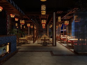 火锅店餐饮设计风格流行