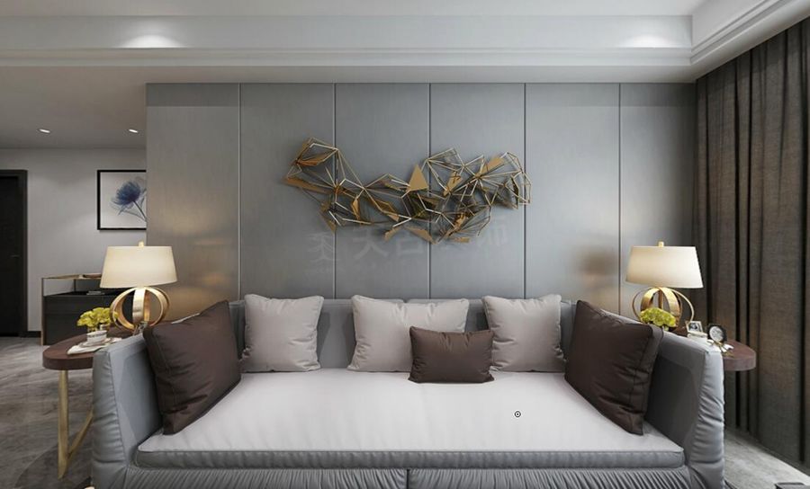 蓝光帕提欧洋房装修效果图，帕提欧装修案例三室设计方案