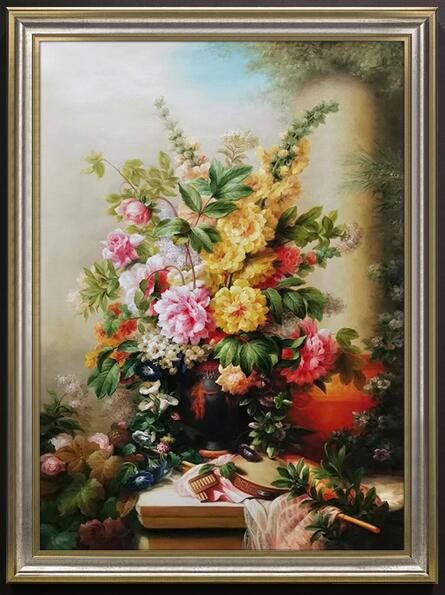 查理画廊丨静物水果油画手绘丨欧式玄关挂画餐厅装饰画有框画