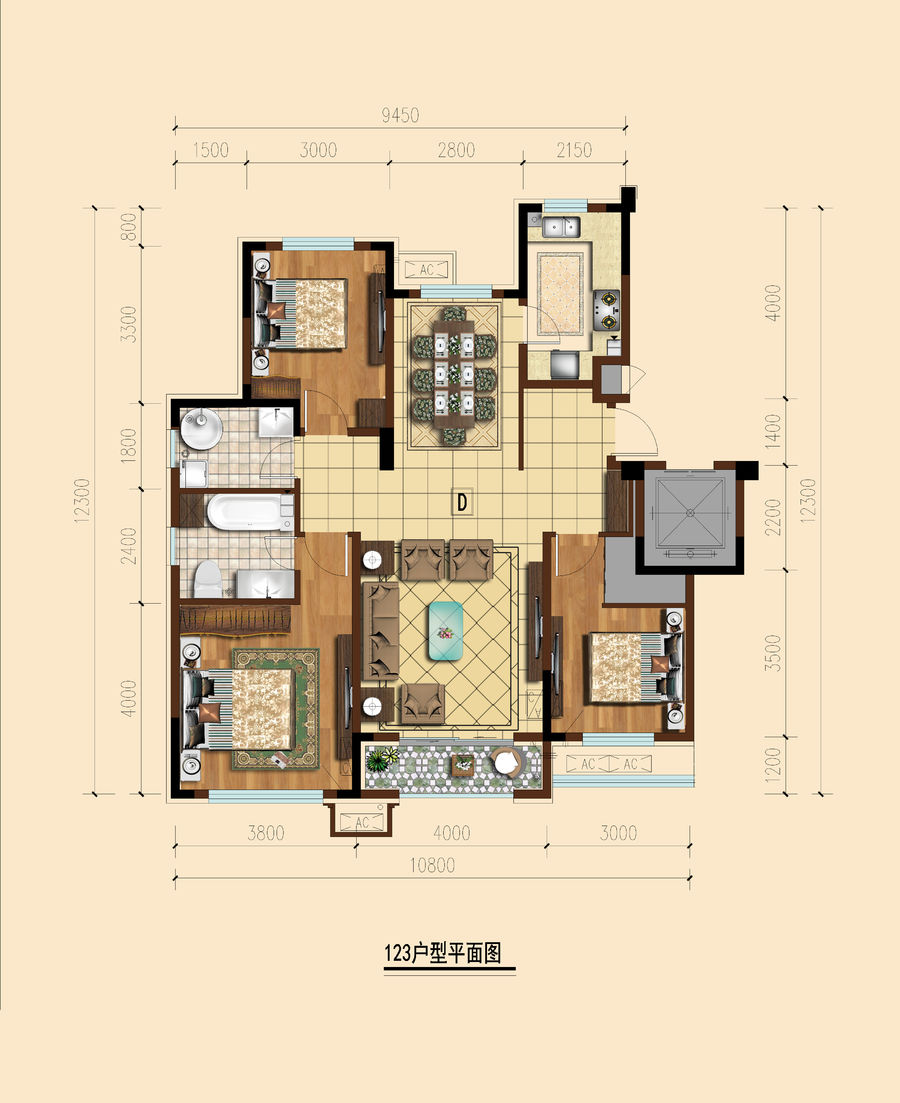 彩屏戶型圖