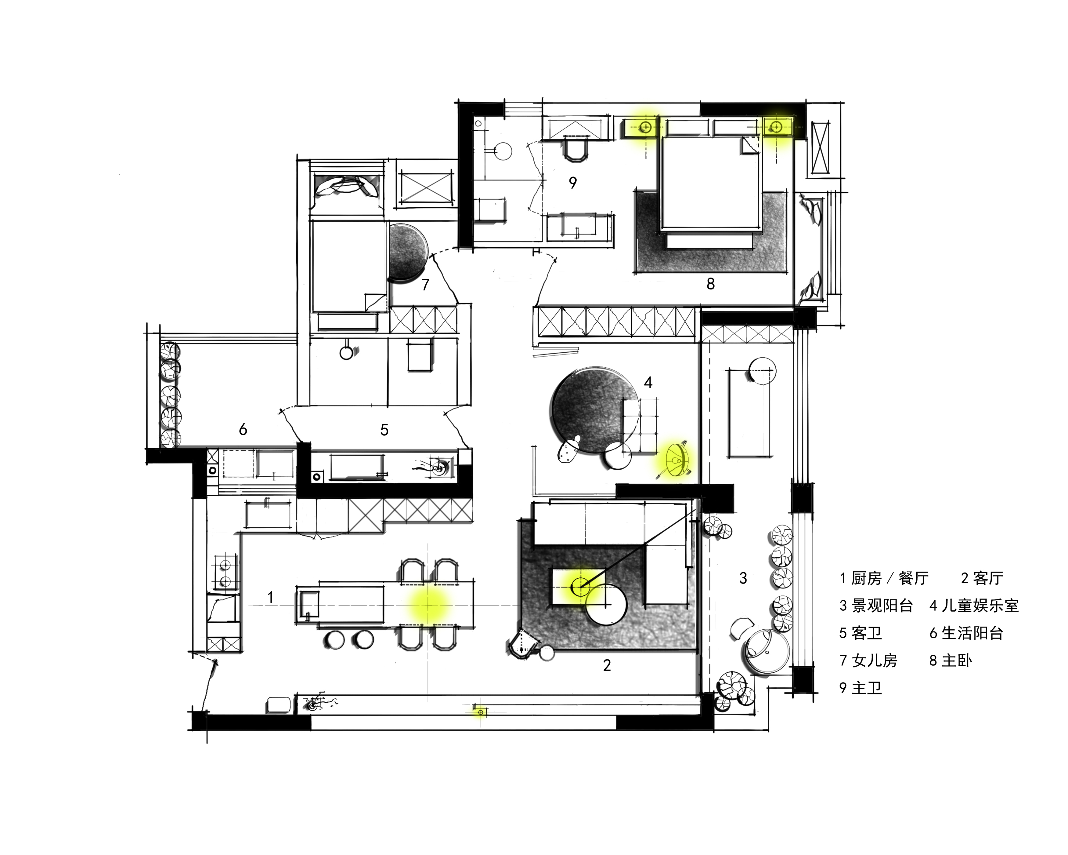 23号作品：#户型优化#一家三口的幸福时光【胖先生】