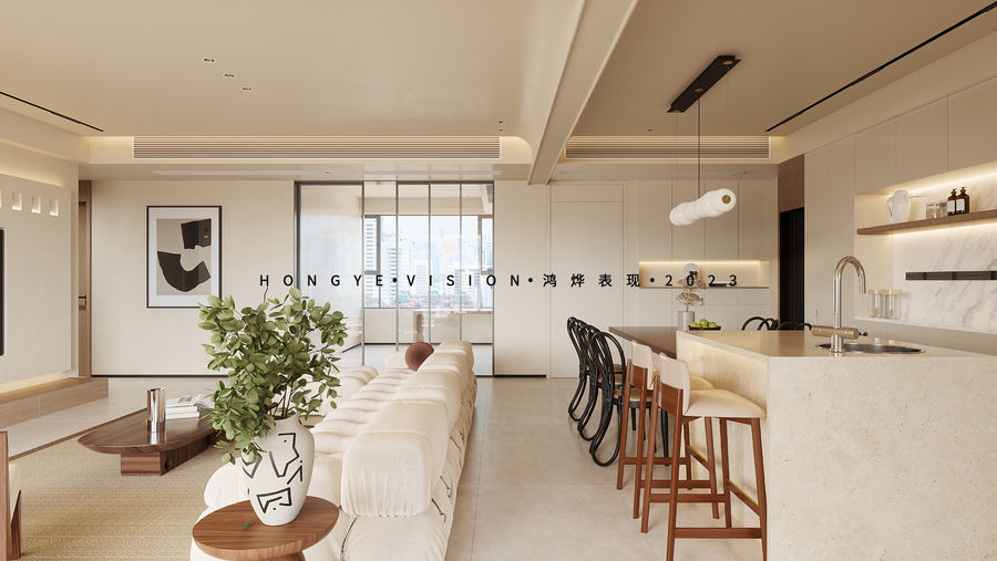 鴻燁表現(xiàn)|現(xiàn)代簡約奶油風(fēng)