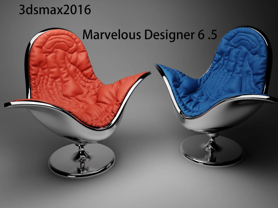 3DSmax+Marvelous Designer家具