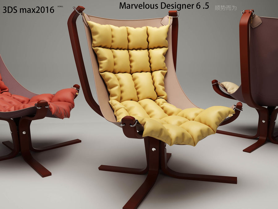 3DSmax+Marvelous Designer家具