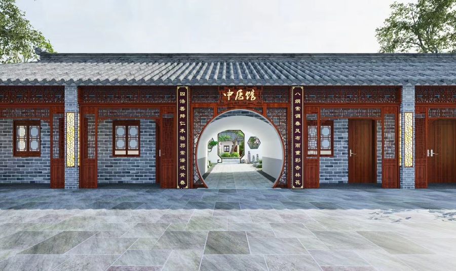 新出園林景觀效果圖