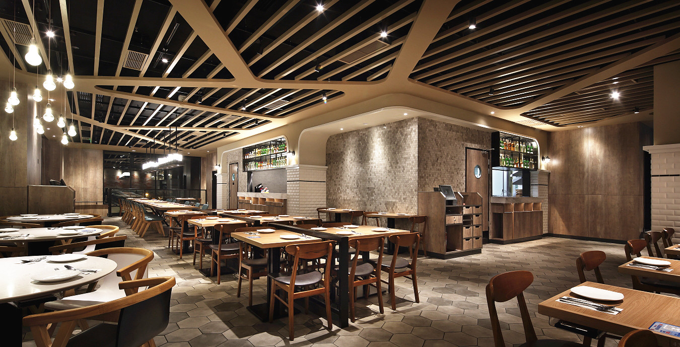 主题餐厅空间设计【艺鼎新作】与必胜客一起 走进地中海的和煦风情