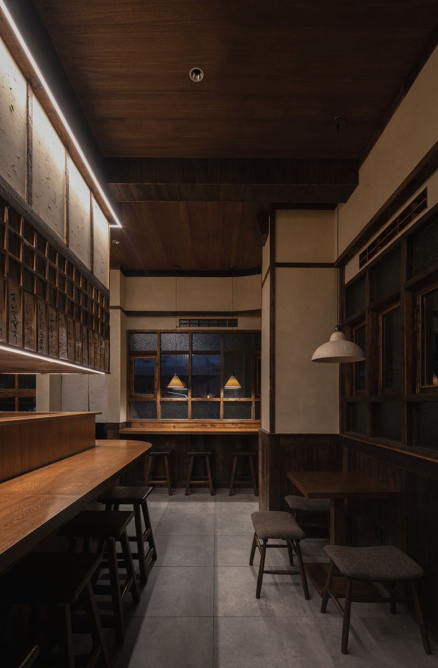 壹阁设计，日式料理，室内设计，灯光设计