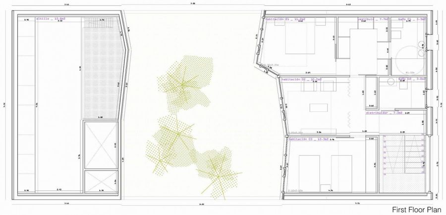 西班牙带庭院的翻新住宅——terceroderecha arquitectos