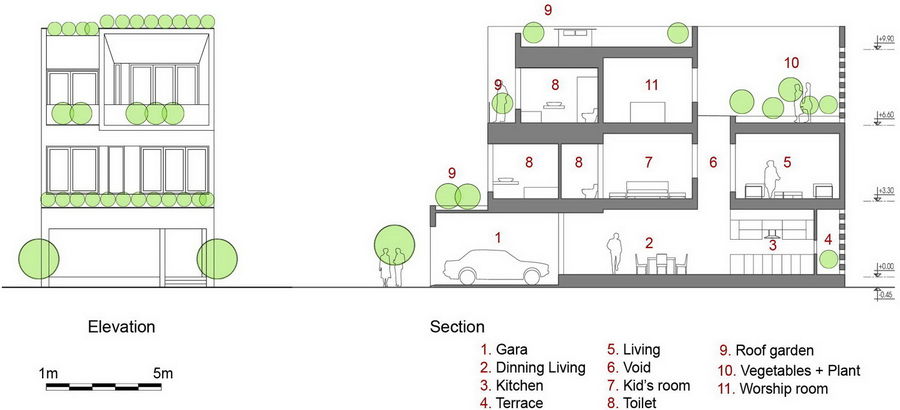 简约风格的三层住宅——H&P Architects