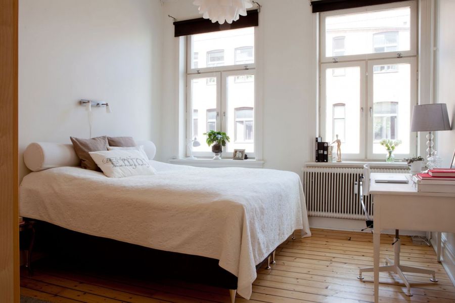 瑞典整洁而明亮公寓，由一间老房子改建而成