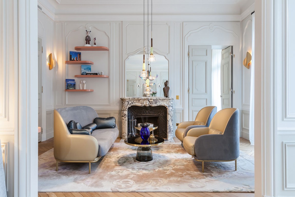 法国巴黎第六公寓，优雅而精致的设计