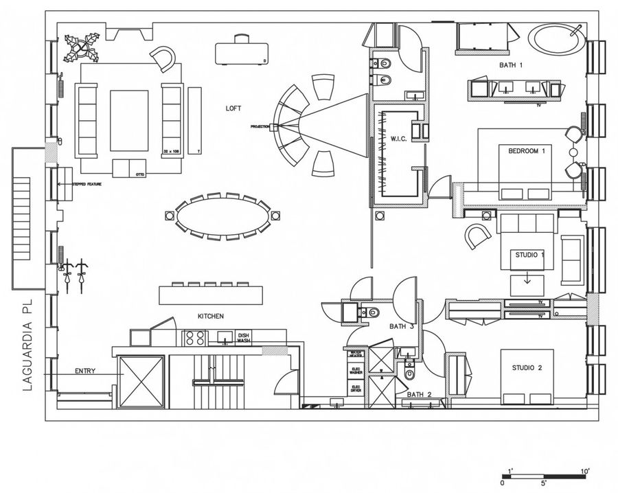 NOHO阁楼，loft in NOHO