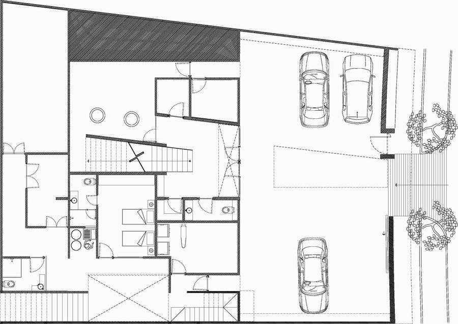 对称的现代别墅——Serrano Monjaraz Arquitectos