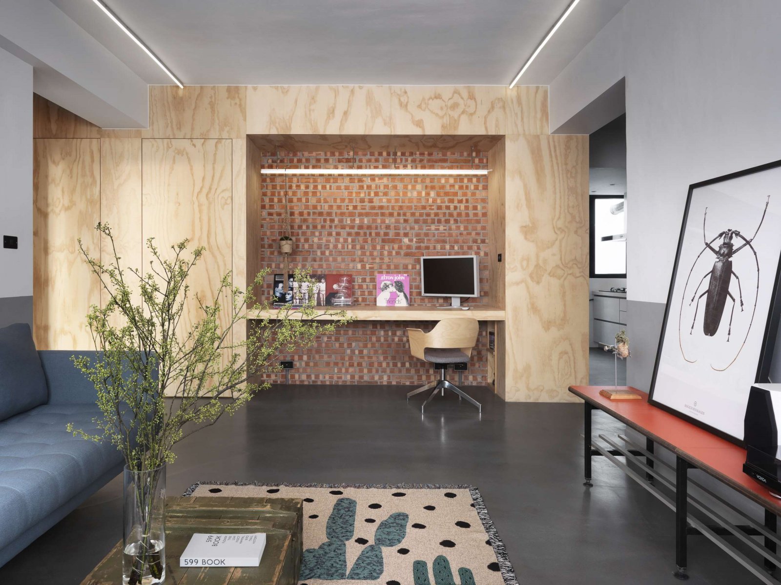 台湾紧凑型公寓——2BOOKS空间设计