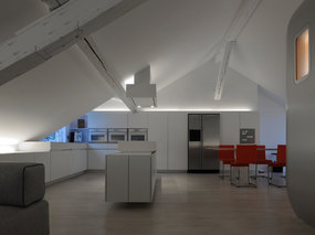 比利时具科幻色彩的loft公寓——Dethier Architectures 