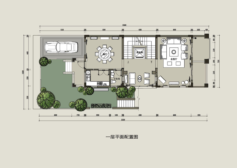 贛州山谷林墅，雙首層設計