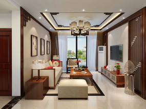 中式风格的住宅——海南盛星装饰