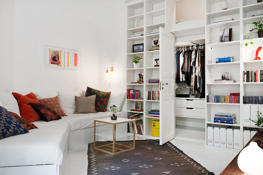瑞典纳维亚风格的一室公寓，梦寐以求的住宅