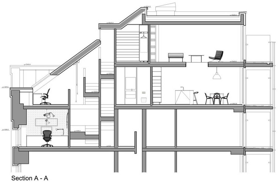 工厂改造的阁楼住宅——B2 Architecture