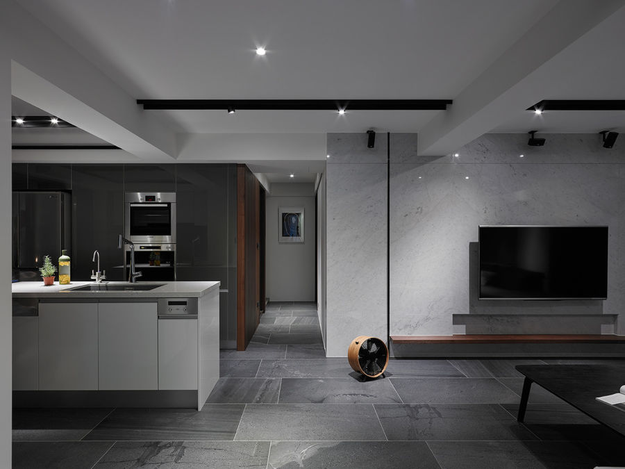 黑白灰现代简约住宅 Black white ash modern simple house