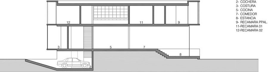 桉树林中的花园式房屋——em-estudio