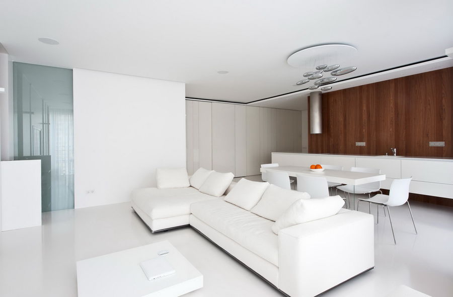 時尚白色住宅——Architectural Bureau Alexandra Fedorova