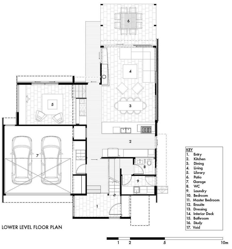 棕榄树丛中的木房子——Strachan Group Architects