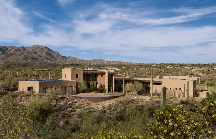 美国亚利桑那州沙漠边缘的奢华住宅——Tate Studio Architects