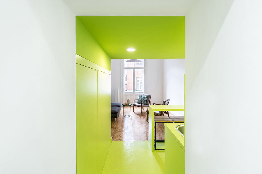 匈牙利一分三小型公寓——batlab architects