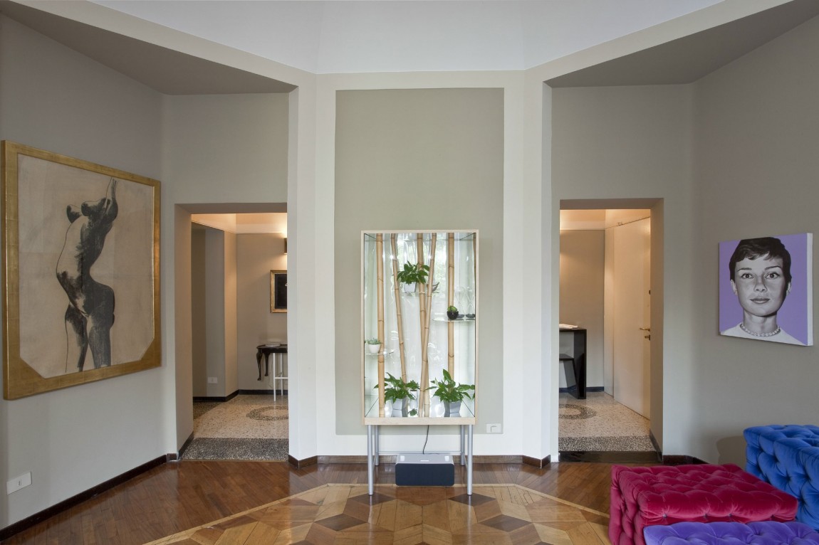 意大利充满混合风格个性公寓——Paolo Frello